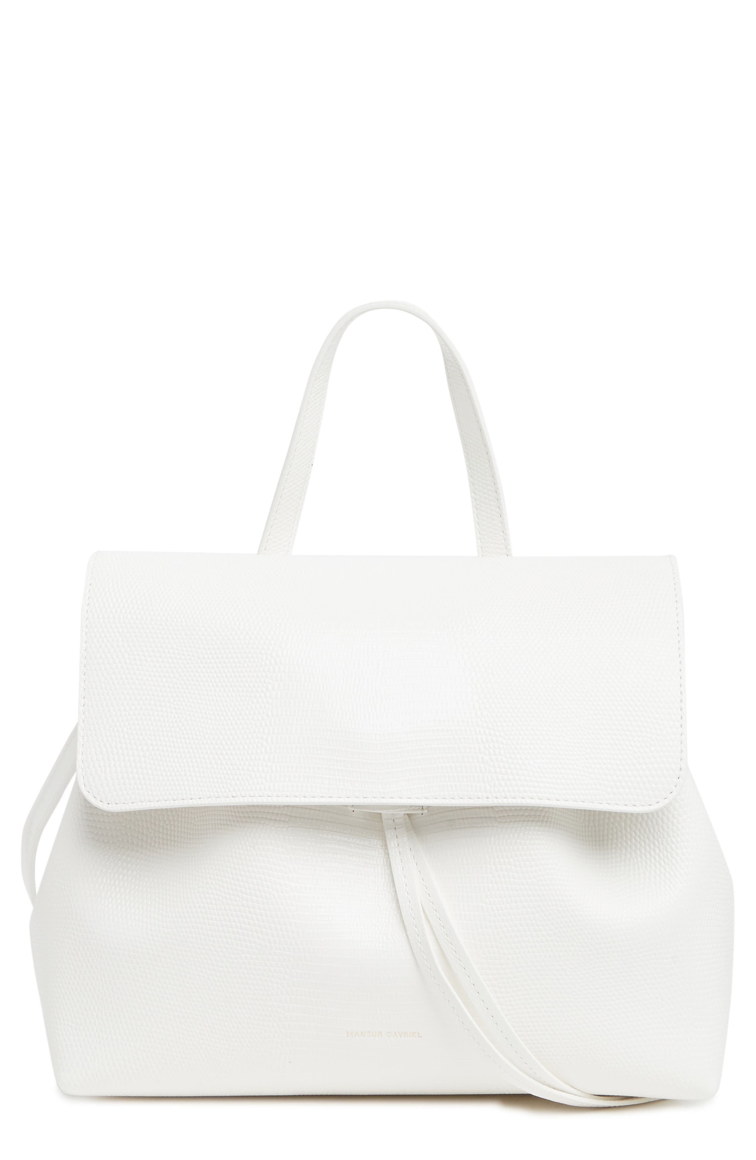 Mansur Gavriel Mini Soft Lady Lizard Embossed Leather Bag, Main, color, 
