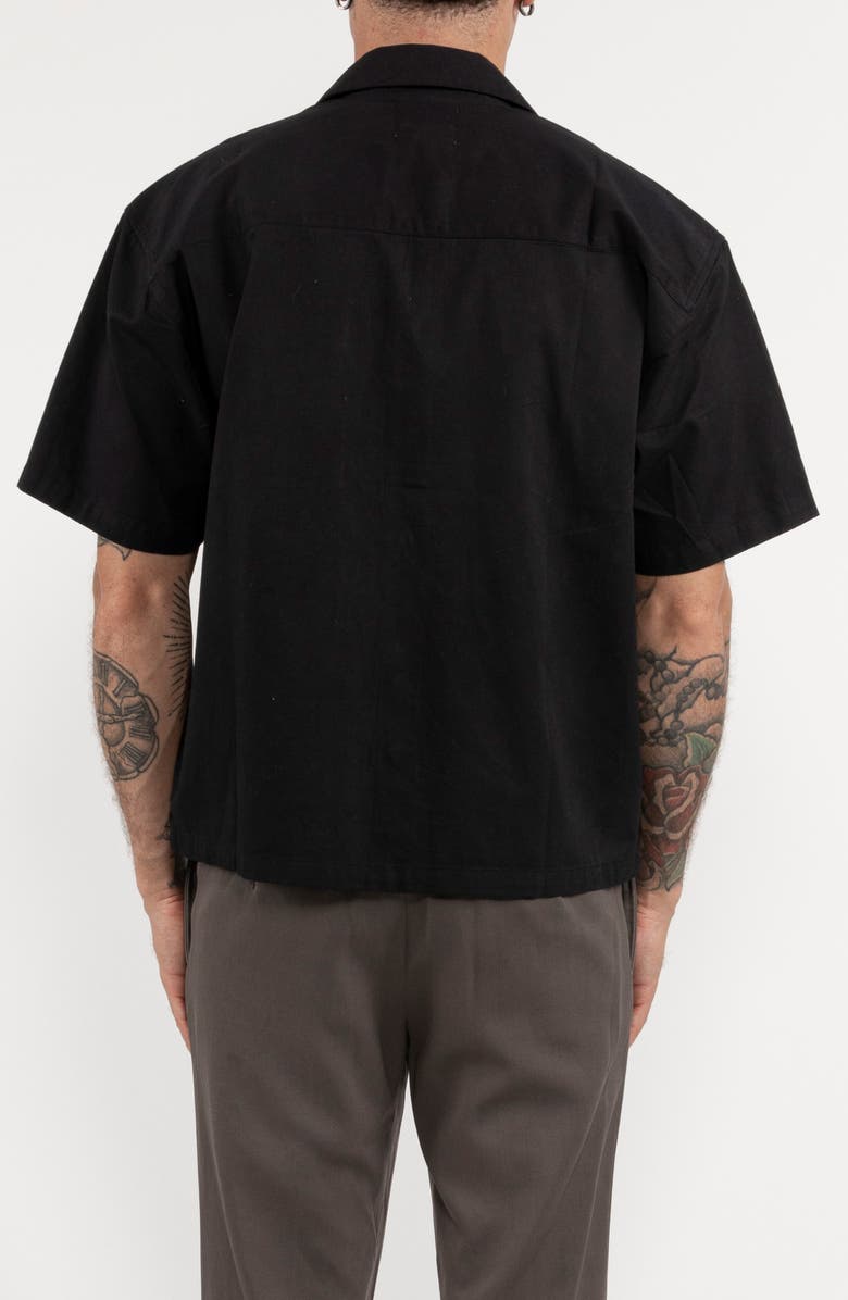 Raga Short Sleeve Cotton Button-Up Shirt, Alternate, color, 