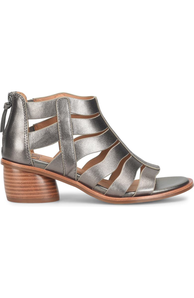 Söfft Carmen Strappy Sandal, Alternate, color, Dark Pewter