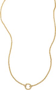 MADE BY MARY Rolo Charm Necklace with Link Lock