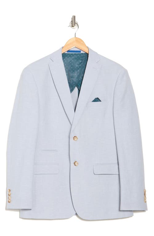 Gino Vitale Slim Fit Solid Linen Blend Blazer