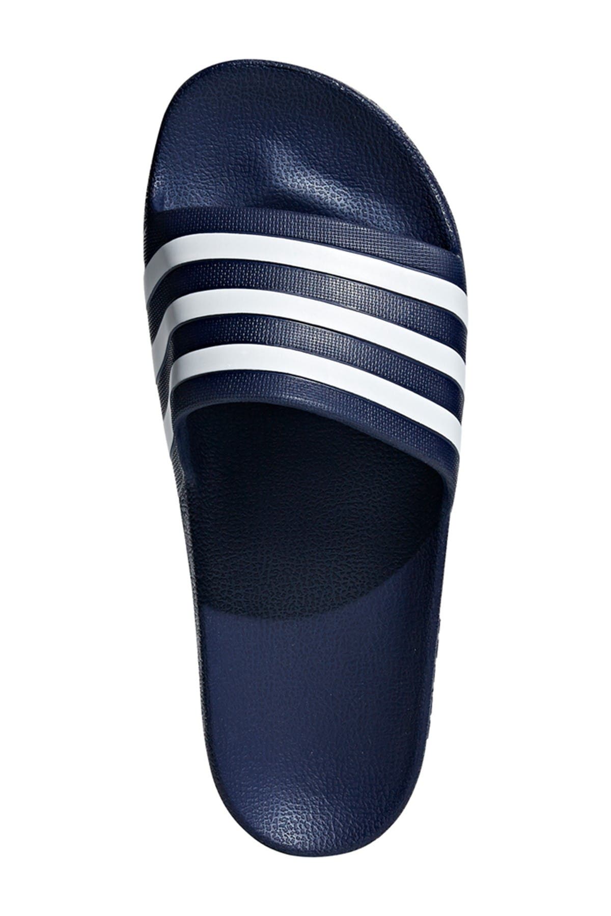 Adilette Slide Sandal, Alternate, color, DKBLUE/FTW