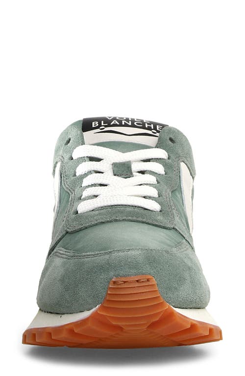 Shop Voile Blanche Paris Race Sneaker In Sage Off White
