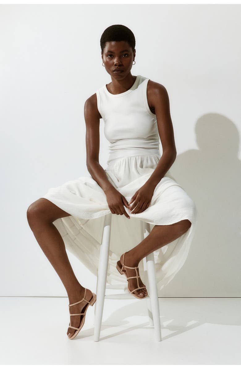 H&M Strappy Sandals, Alternate, color, Beige