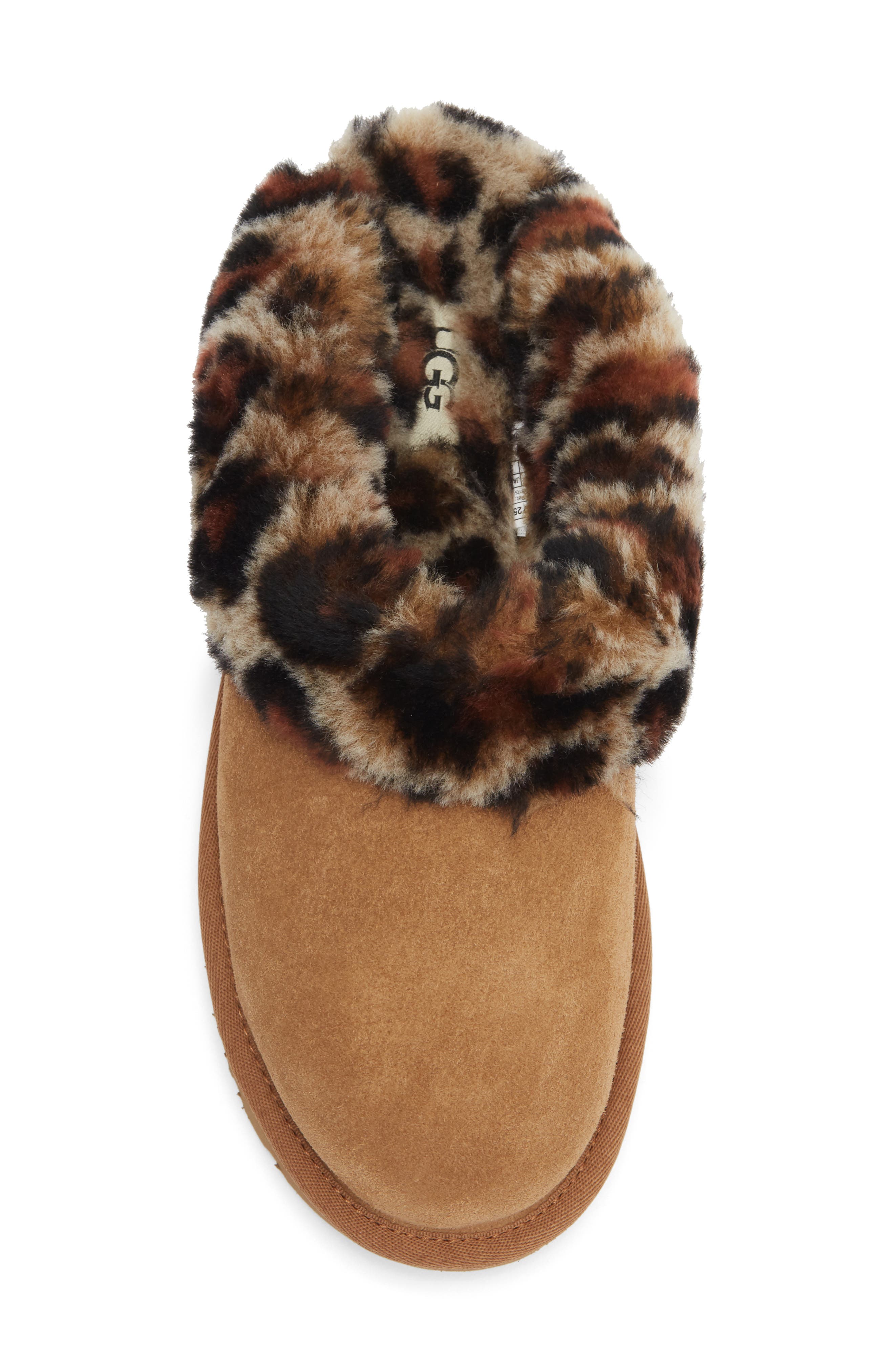 Clugette Genuine Shearling Clog, Alternate, color, CHE