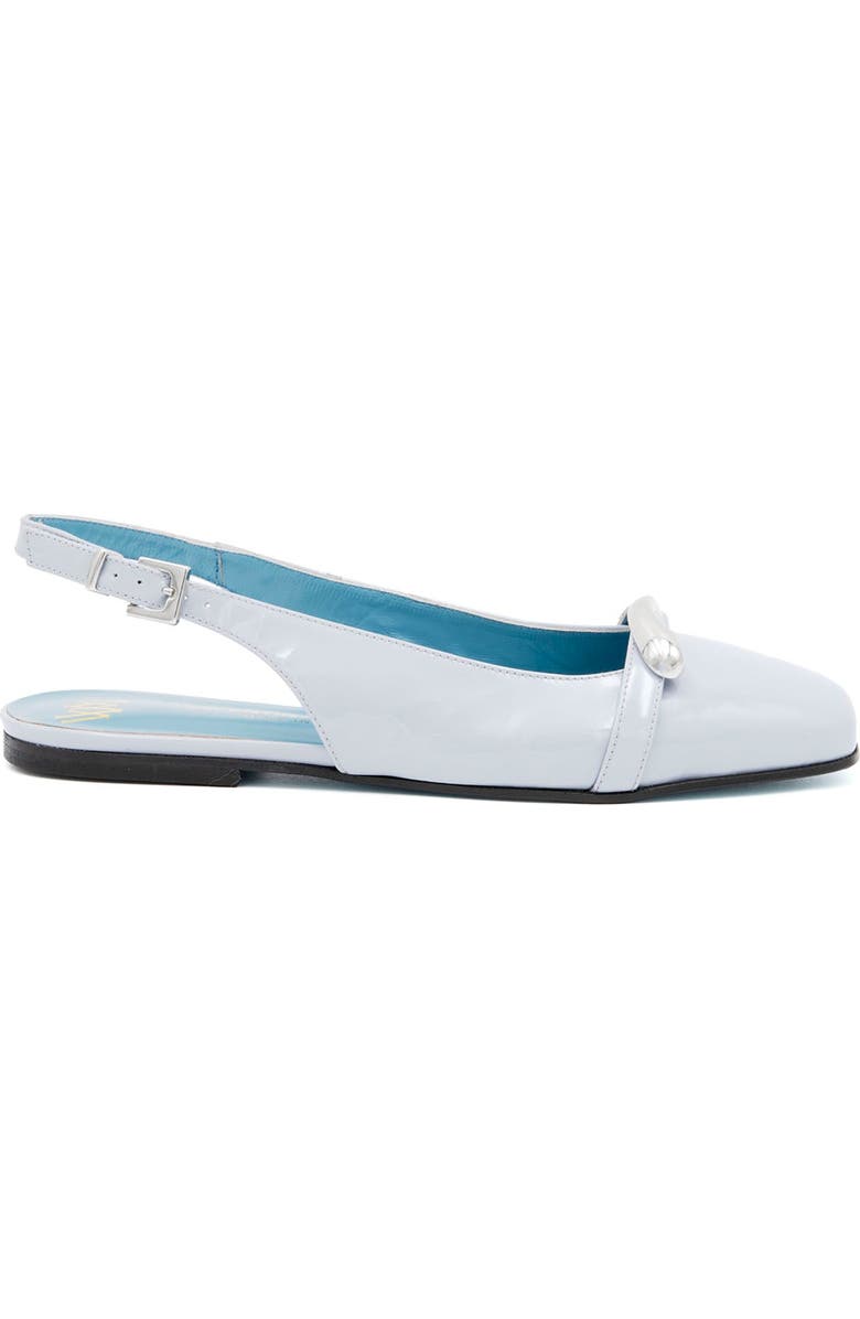Valentina Rangoni Brina Slingback Flat, Alternate, color, Cielo Patent