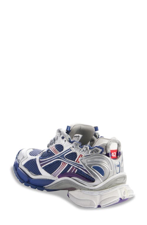 Shop Balenciaga Runner Sneaker In Navy/red/grey