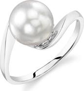 The Pearl Source 14K Gold White South Sea Pearl Felice Ring