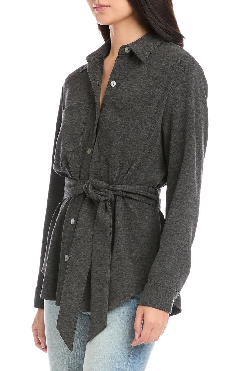 FIFTEEN TWENTY Belted Knit Shirt, Alternate, color, 