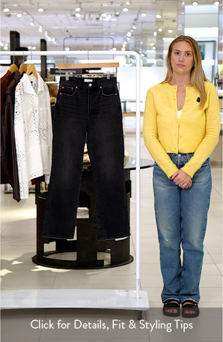 Ally High Waist Crop Bootcut Jeans, sales video thumbnail