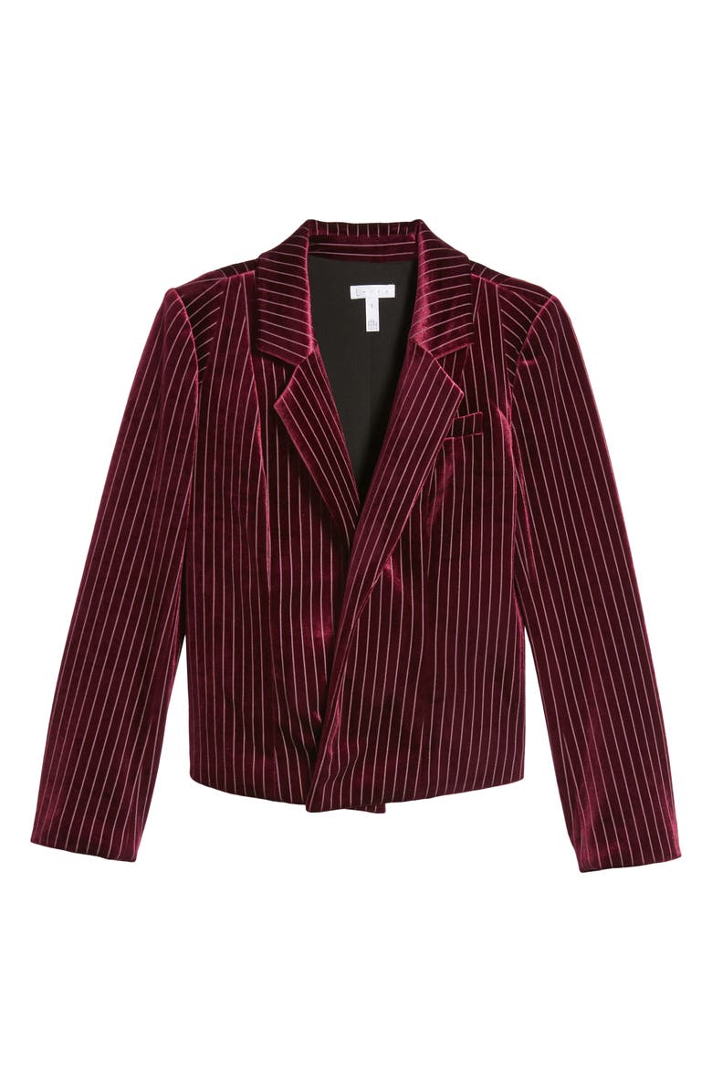 Leith Stripe Velour Blazer, Alternate, color,