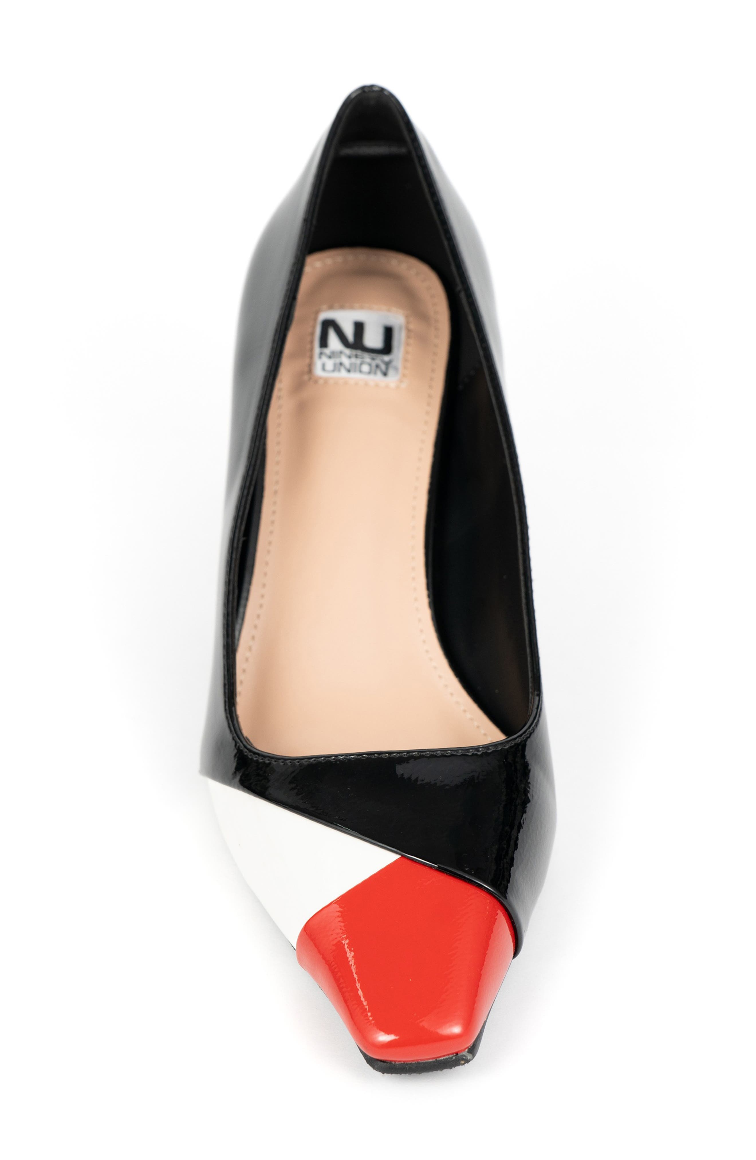 NINETY UNION Sandy Caged Vamp Sandal, Alternate, color, Black-Red Multi