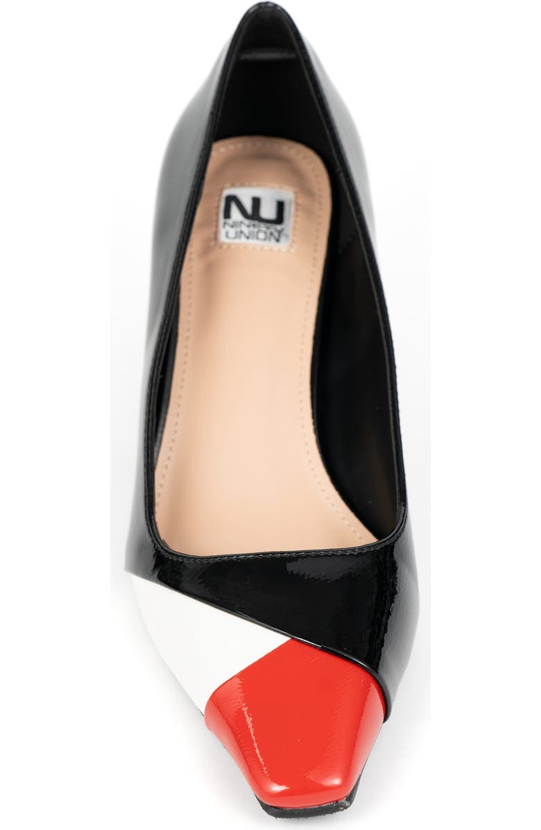 NINETY UNION Sandy Caged Vamp Sandal, Alternate, color, Black-Red Multi