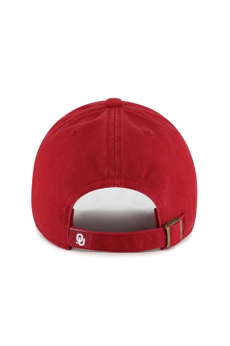 Men's '47 Crimson Oklahoma Sooners Clean Up Adjustable Hat, Alternate, color, Crimson