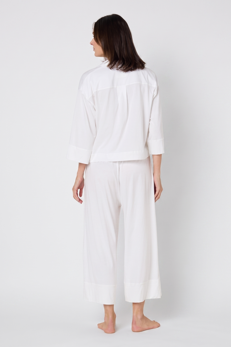 The Mariposa Pima Organic Pajama Set, Alternate, color, Cloud
