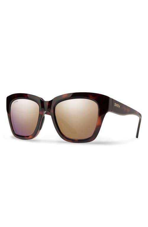 Smith Sway 52mm Chromapop™ Polarized Square Sunglasses In Brown