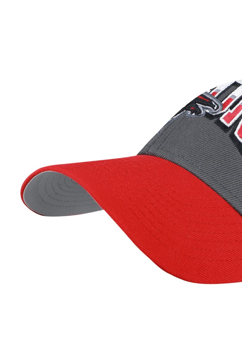 Men's '47 Charcoal Atlanta Falcons Split Block MVP Adjustable Hat, Alternate, color, Charcoal
