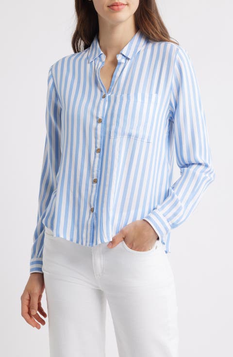 Candace Stripe Button-Up Shirt