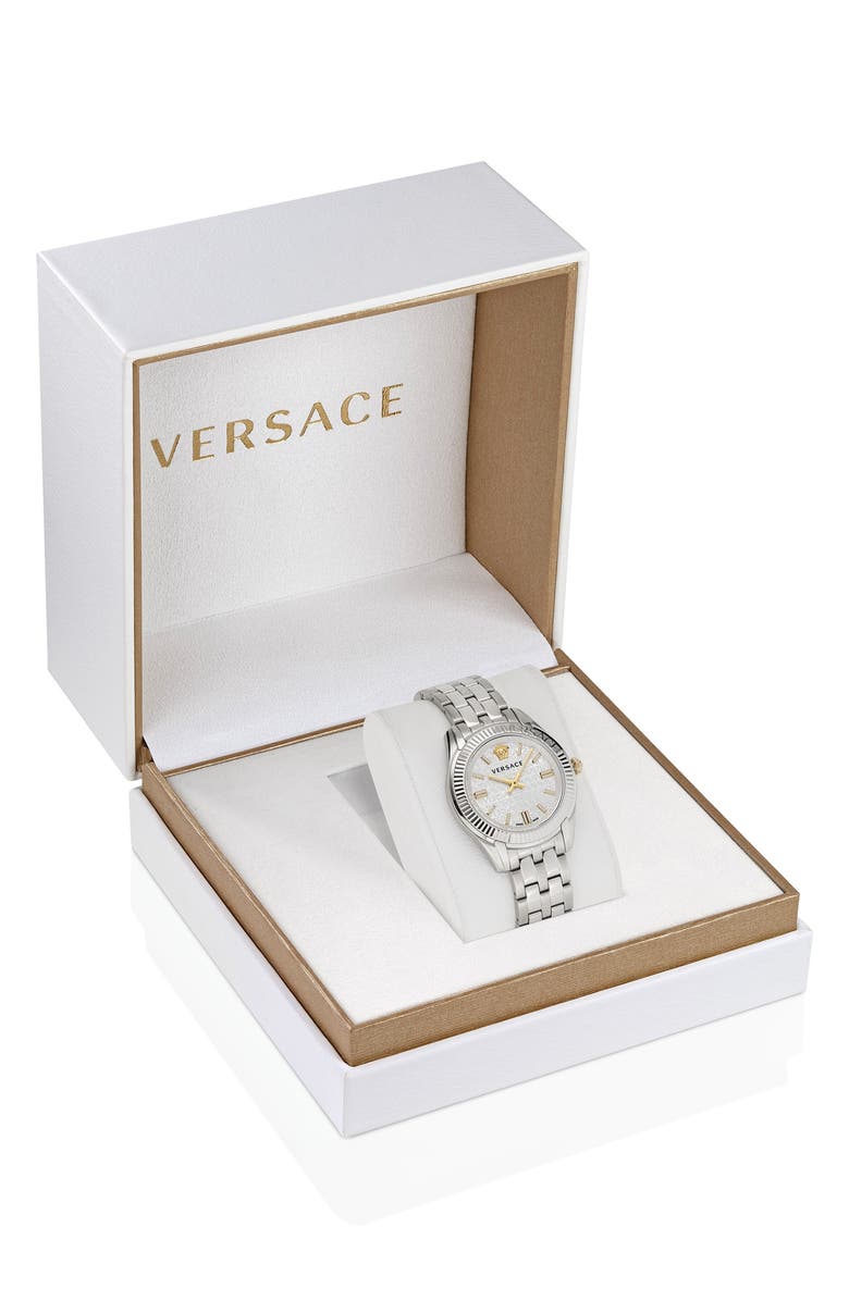 Versace Greca Time Bracelet Watch, 35mm, Alternate, color, 