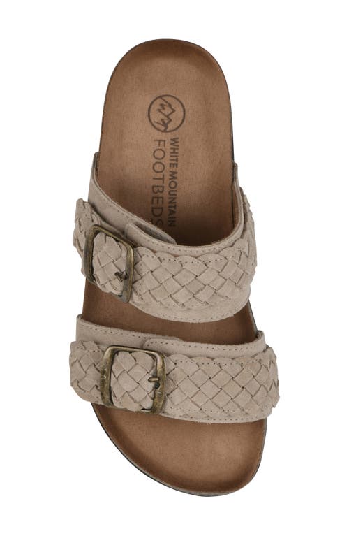 Cliffs By White Mountain Hey Hey Slide Sandal In Sandal Wood Suede
