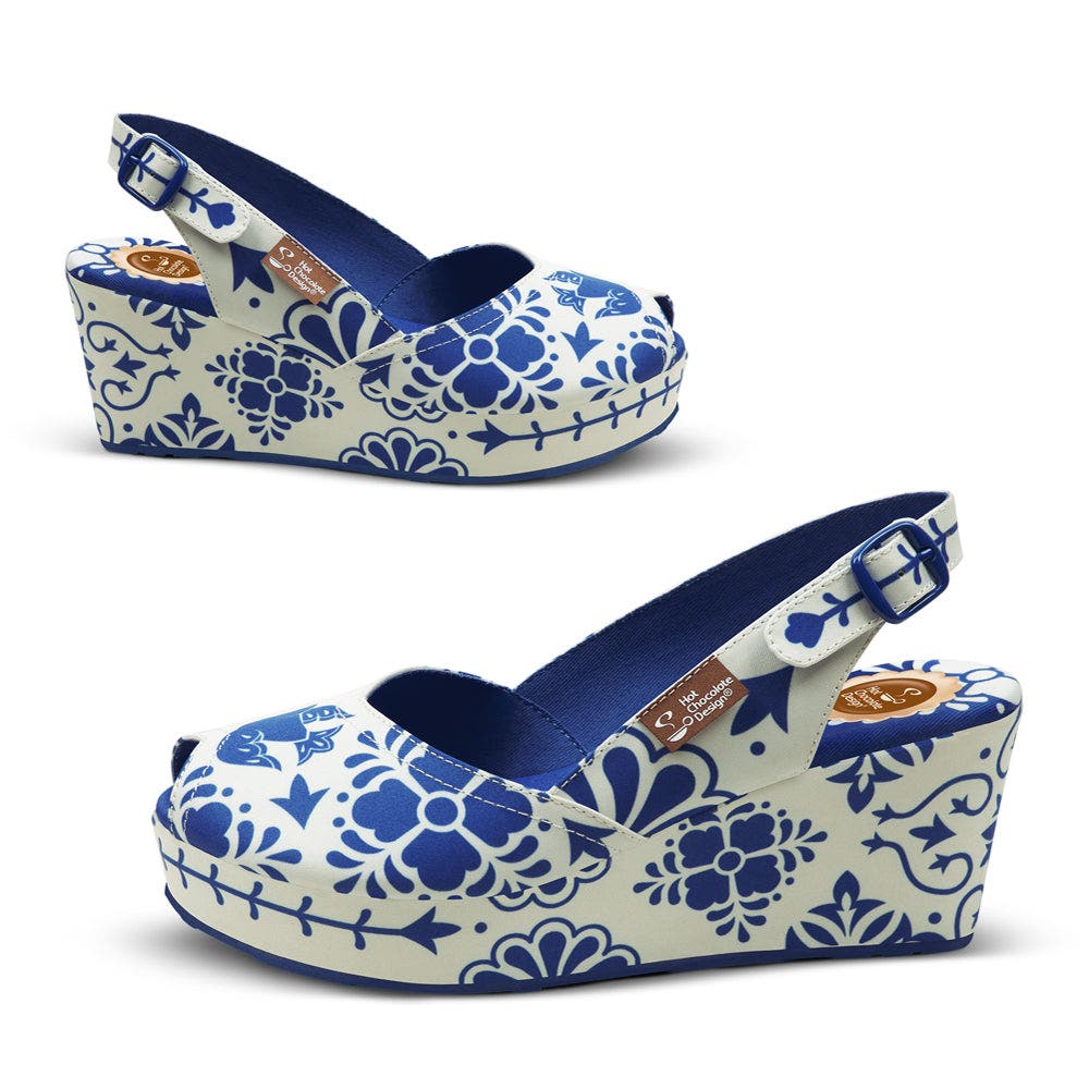 Hot Chocolate Design Talavera Women's Wedge Sandals, Alternate, color, 