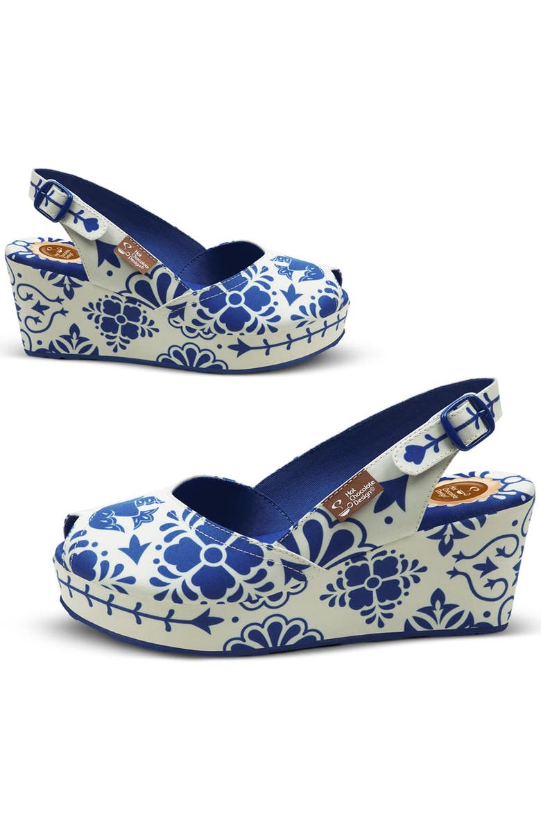 Hot Chocolate Design Talavera Women's Wedge Sandals, Alternate, color,