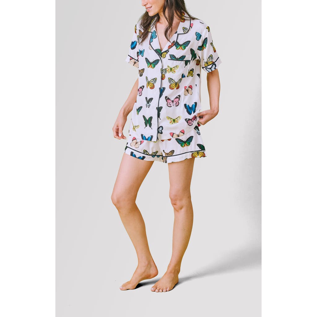 Katie Kime Mariposa Shorts Set In Multi