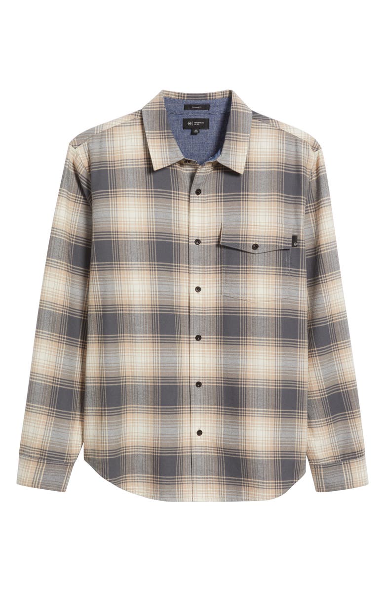 AG Wesley Button-Up Shirt, Alternate, color, Shadow Plaid Dark Grey Multi
