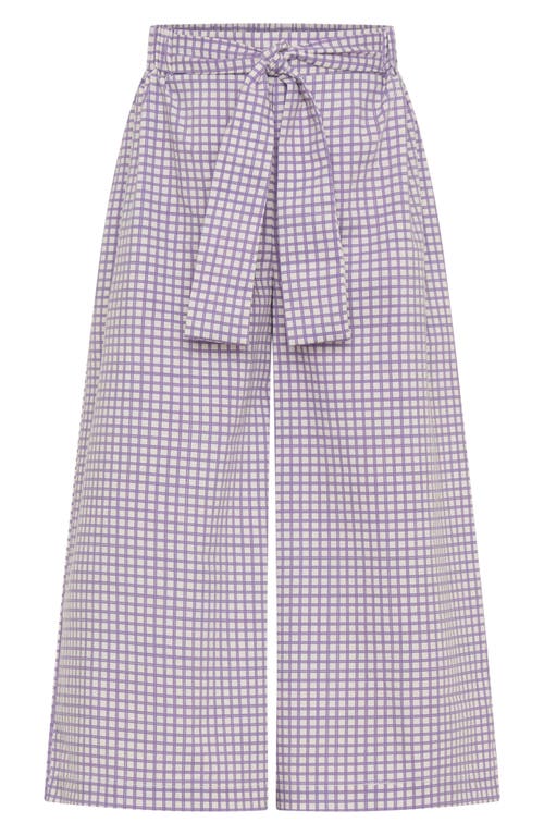 Tiny Tribe Kids' Tie Belt Wide Leg Pants In Blue
