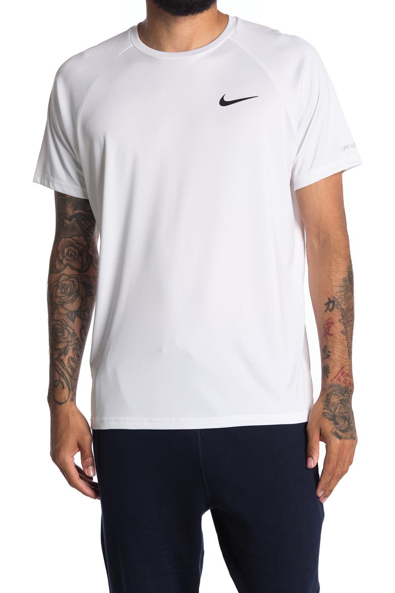 Hydroguard Swim Shirt, Main, color, WHITE