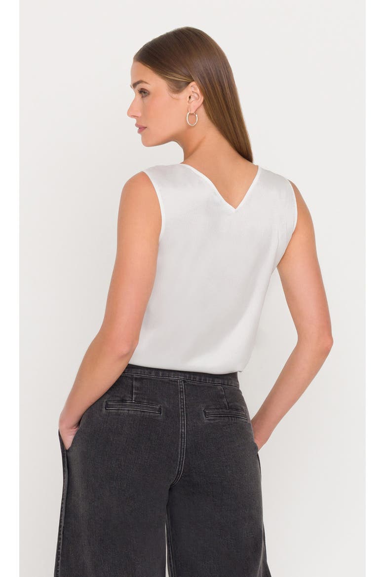Fawn Hammered Blouse, Alternate, color, White