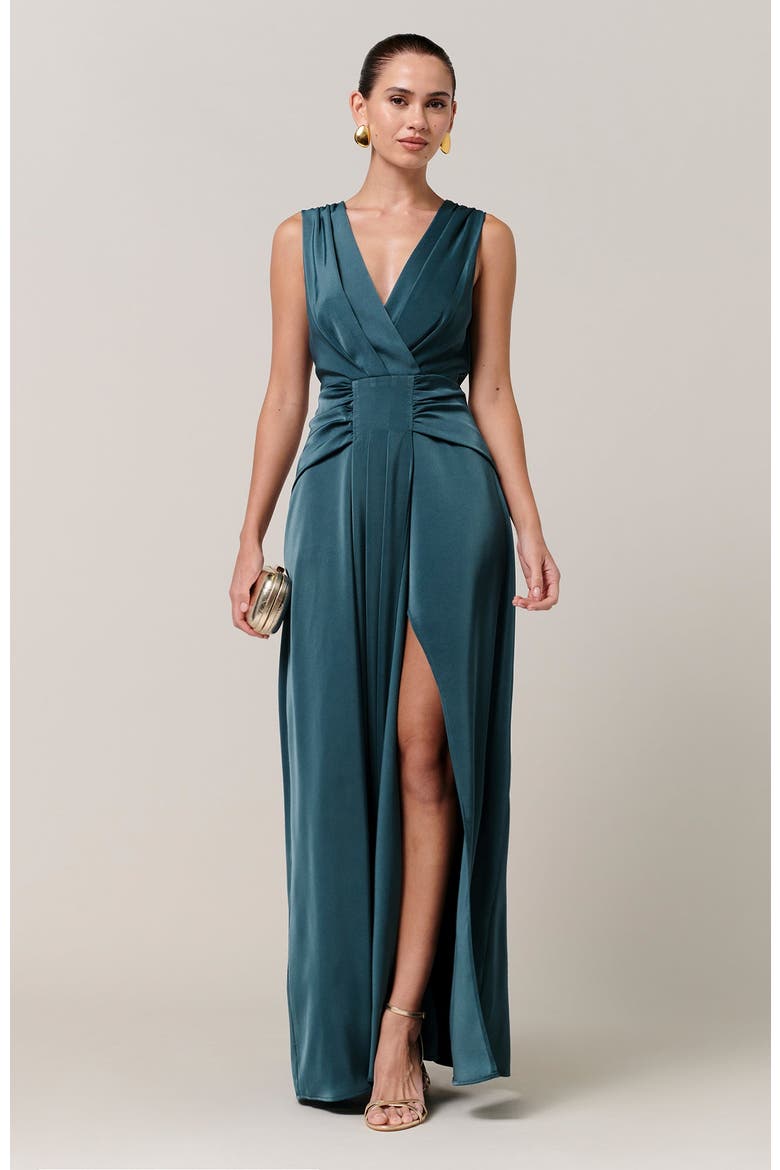 Reannah Maxi Dress, Alternate, color, Teal