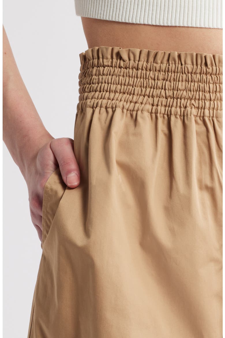 Twyla Wide Leg Cotton Pants, Alternate, color, CAMEL