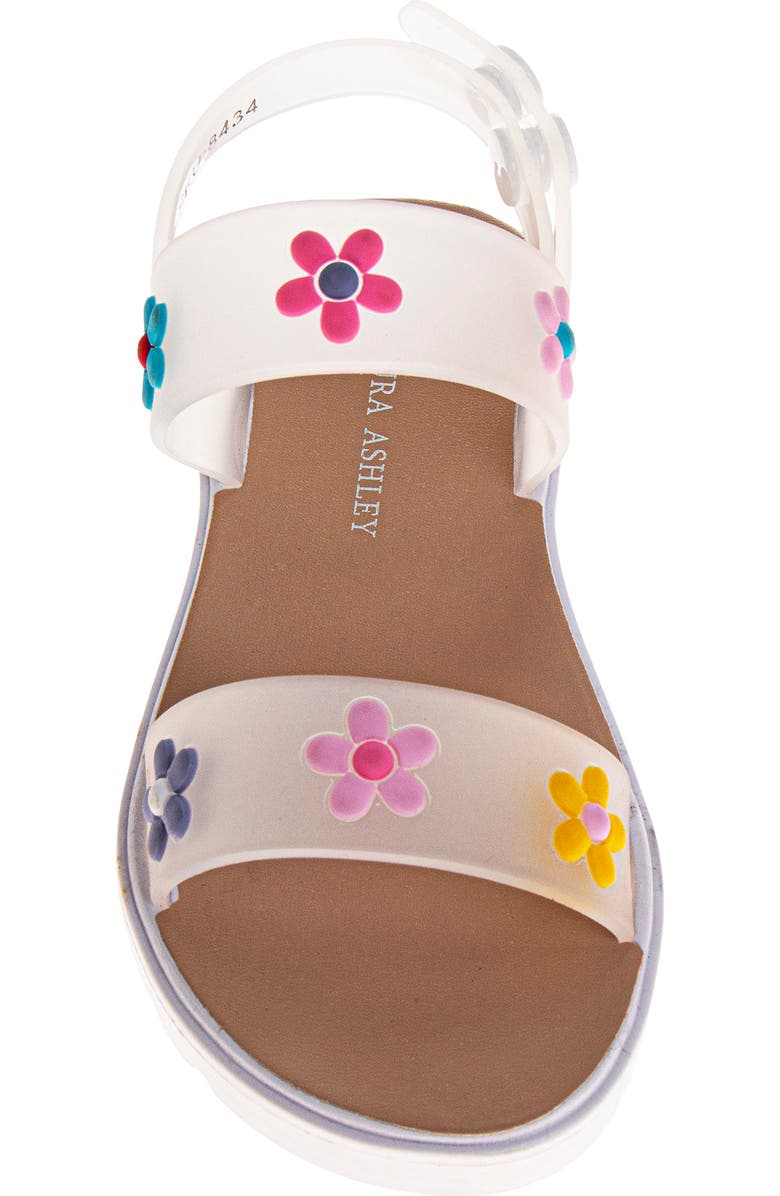JOSMO Kids' Flower Sandal, Alternate, color, White