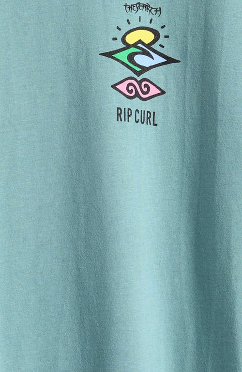 Rip Curl Kids' Search Icon Graphic T-shirt In Blue Lagoon