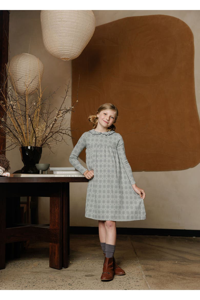 Cotton Floral Plaid Collection - Dress, Alternate, color, Blue