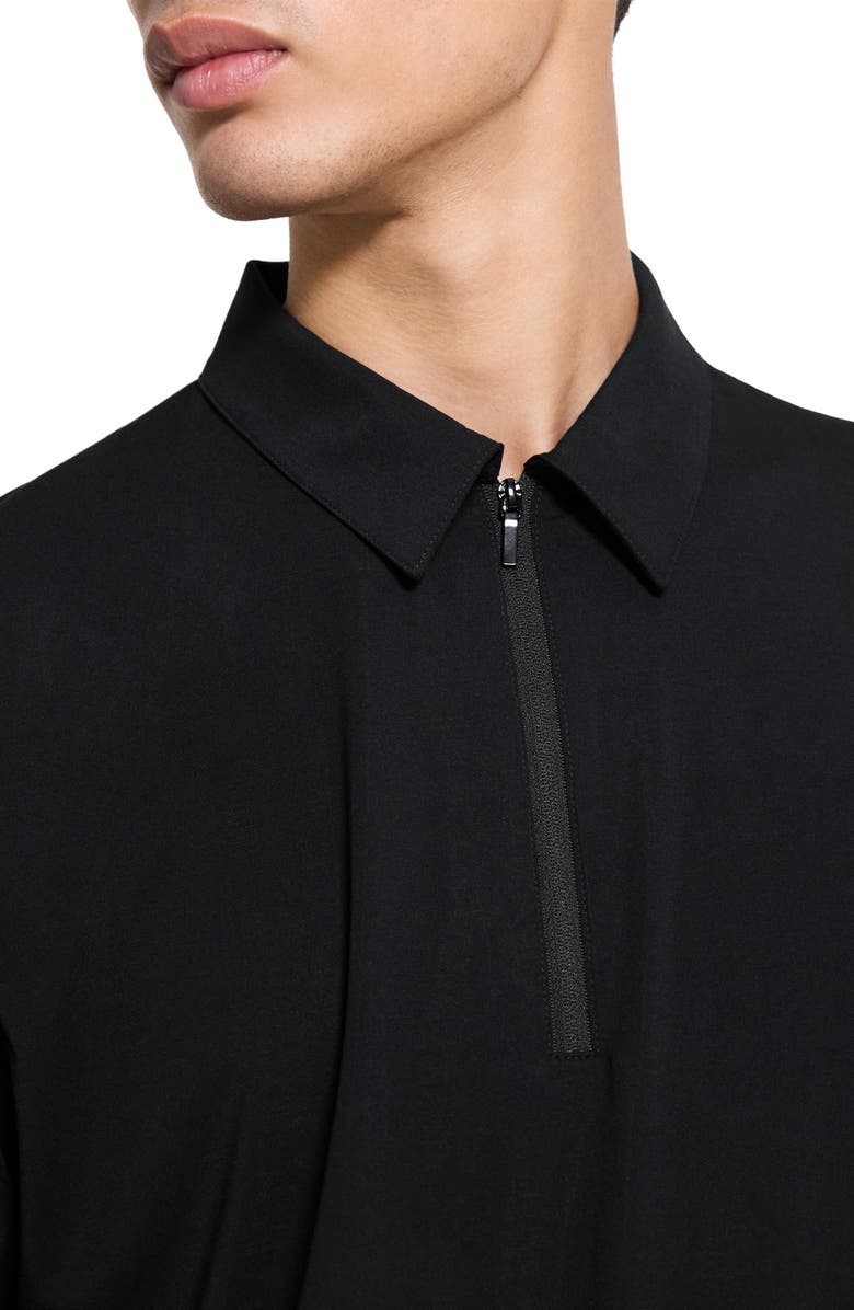 Theory Ryder Quarter Zip Polo, Alternate, color, Black - 001