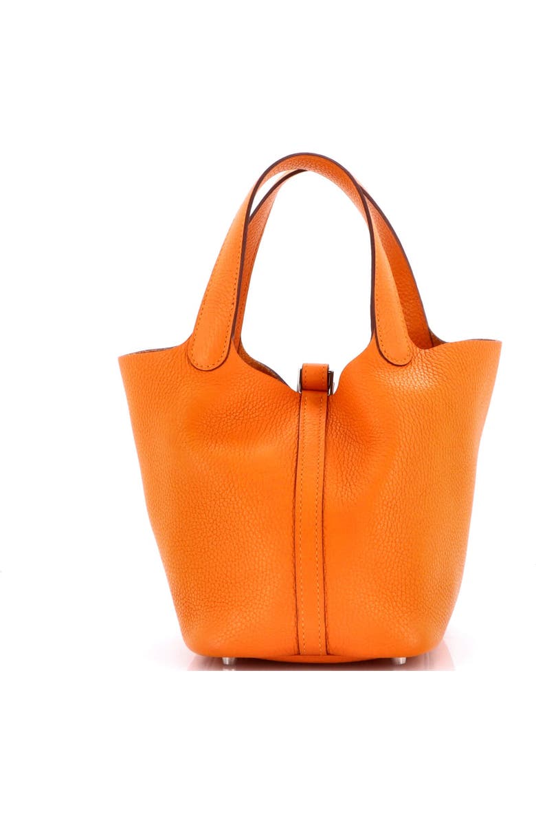 Pre-Owned Hermes Picotin Lock Bag Clemence PM, Alternate, color, Abricot