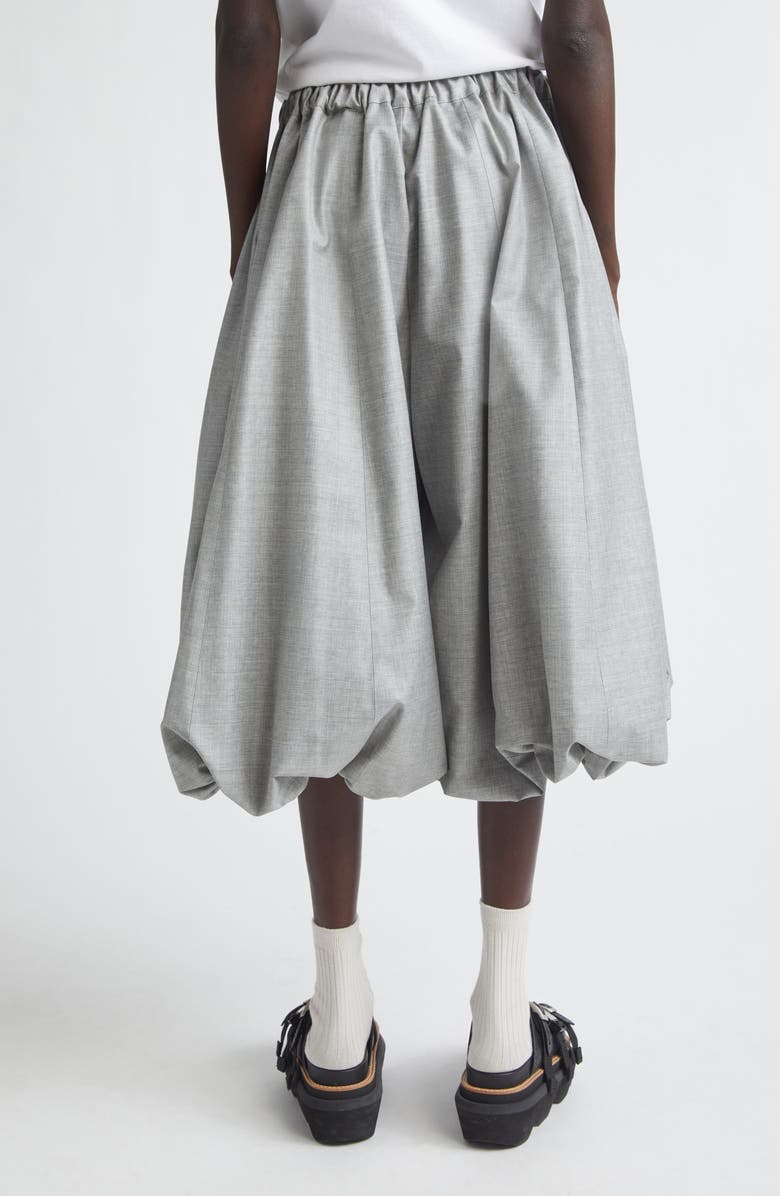 Tao Comme des Garçons Yarn Dyed Crop Tropical Wool Balloon Pants, Alternate, color, Top Gray