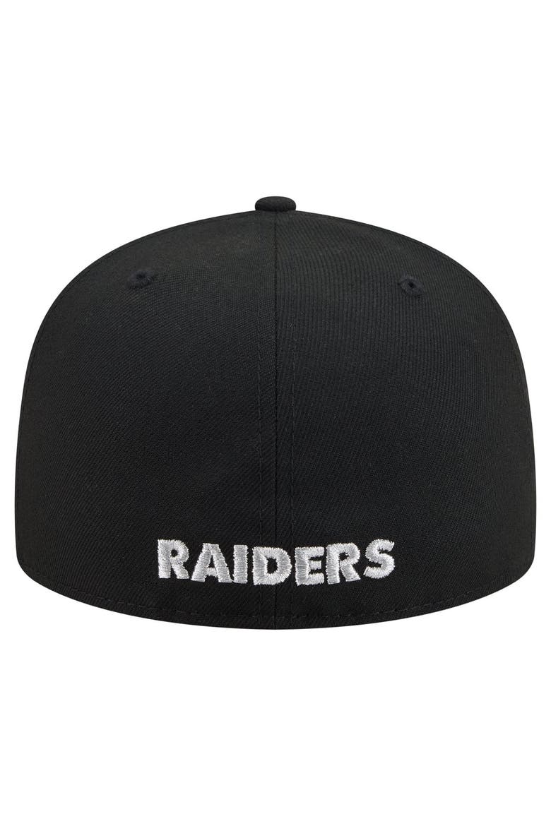Men's New Era Black Las Vegas Raiders 59FIFTY Fitted Hat, Alternate, color, Black