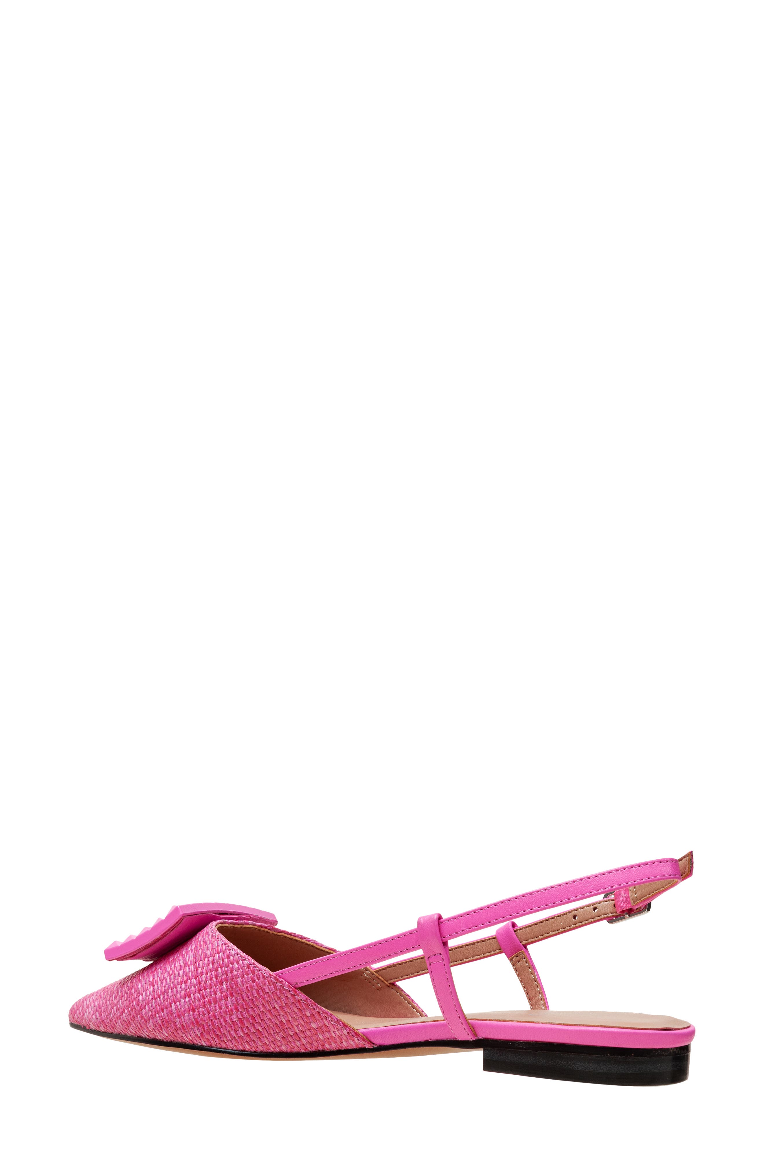 Linea Paolo Carmen Slingback Pointed Toe Flat, Alternate, color, Fuchsia