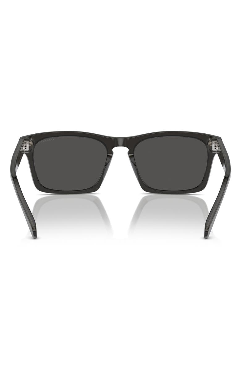 COACH 57mm Square Sunglasses, Alternate, color, Dark Grey / Grey Solid