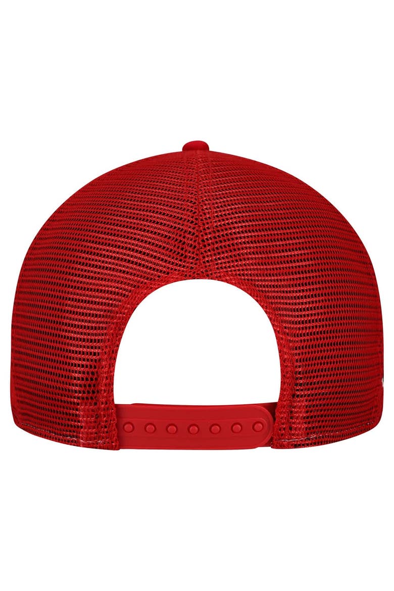 Men's New Era Cream/Scarlet San Francisco 49ers  Cutout A-Frame 9FIFTY Snapback Hat, Alternate, color, Cream