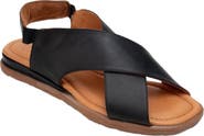 Forever & Always Shoes Broods Elastic Leather Slip On Sandals