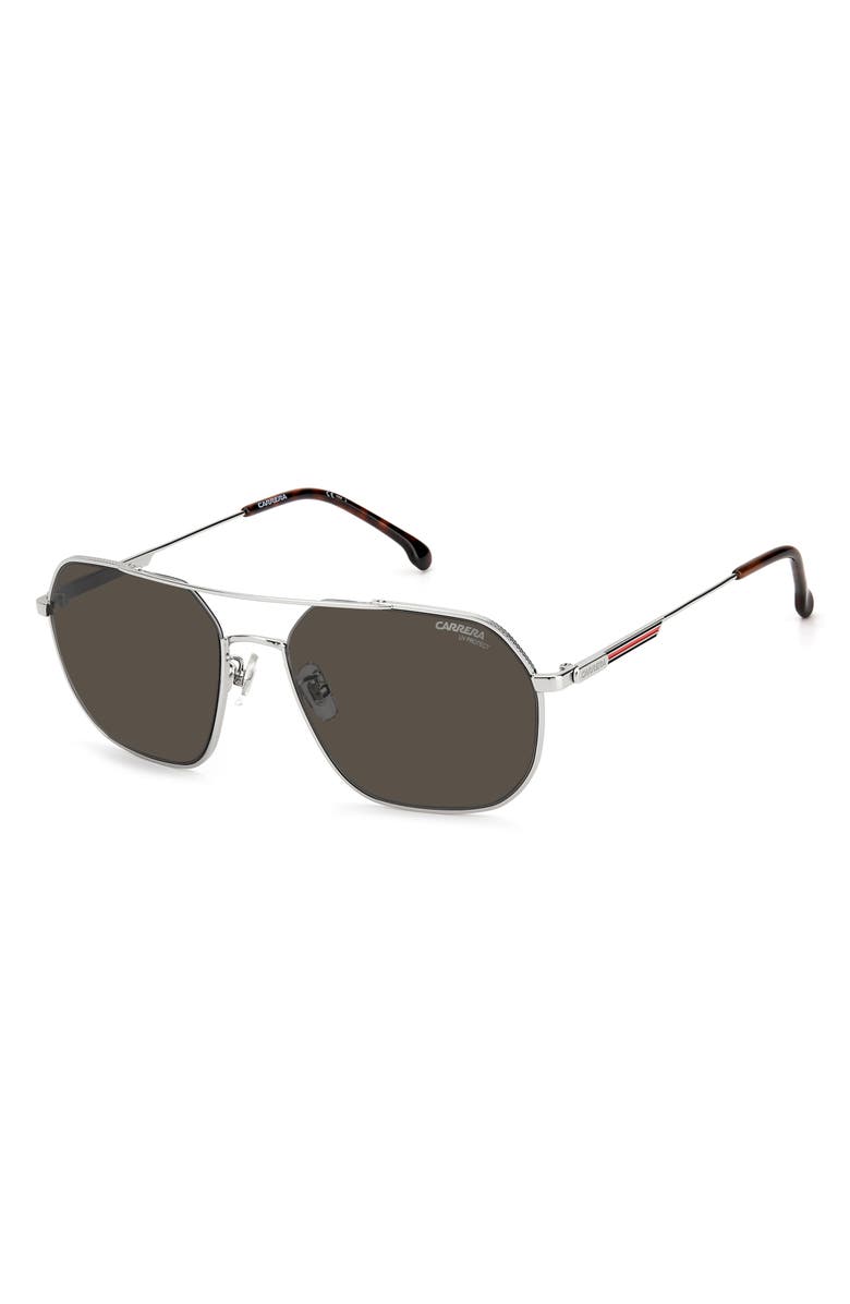 Carrera Eyewear 58mm Aviator Sunglasses, Alternate, color, 
