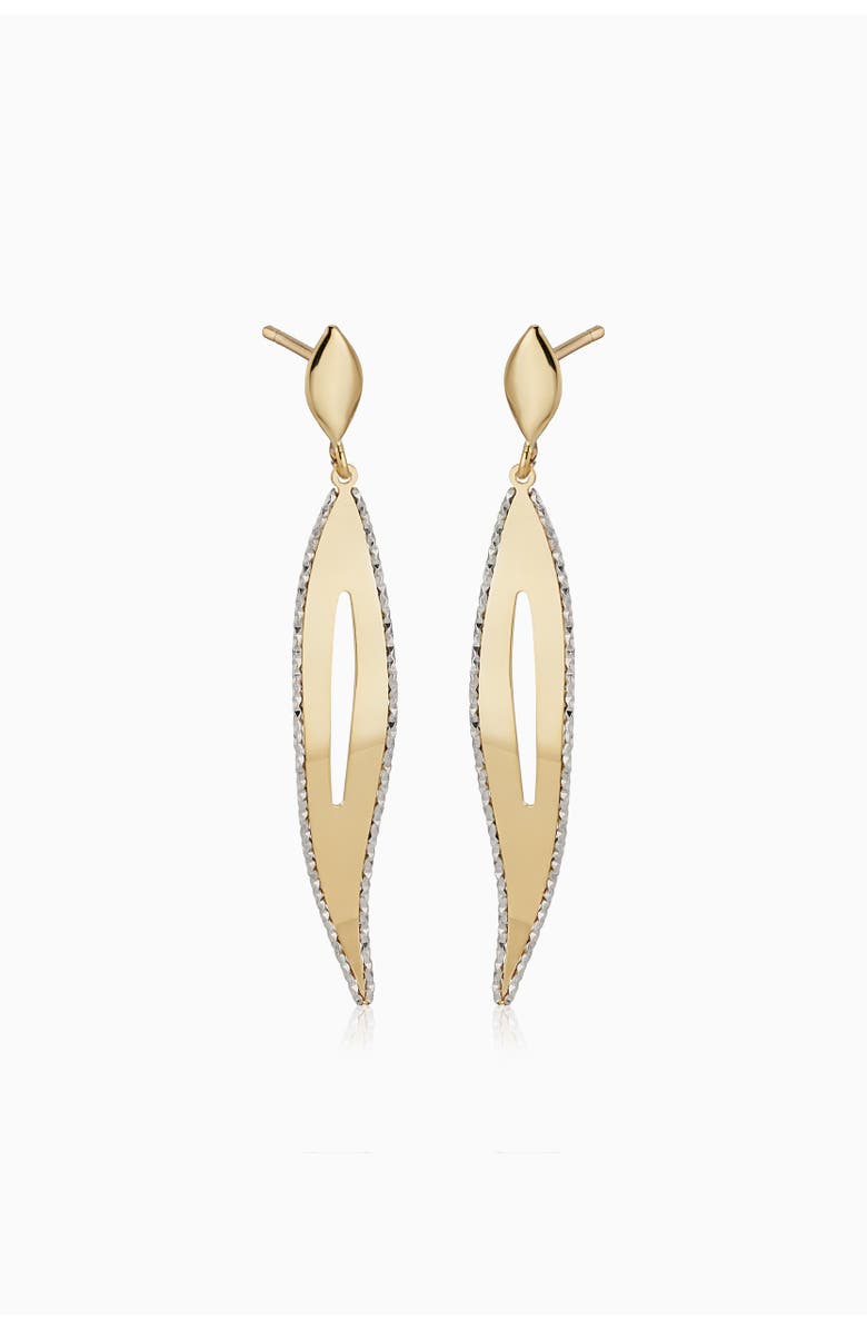 Oradina 14K Yellow & White Gold Milan Drop Earrings, Alternate, color,