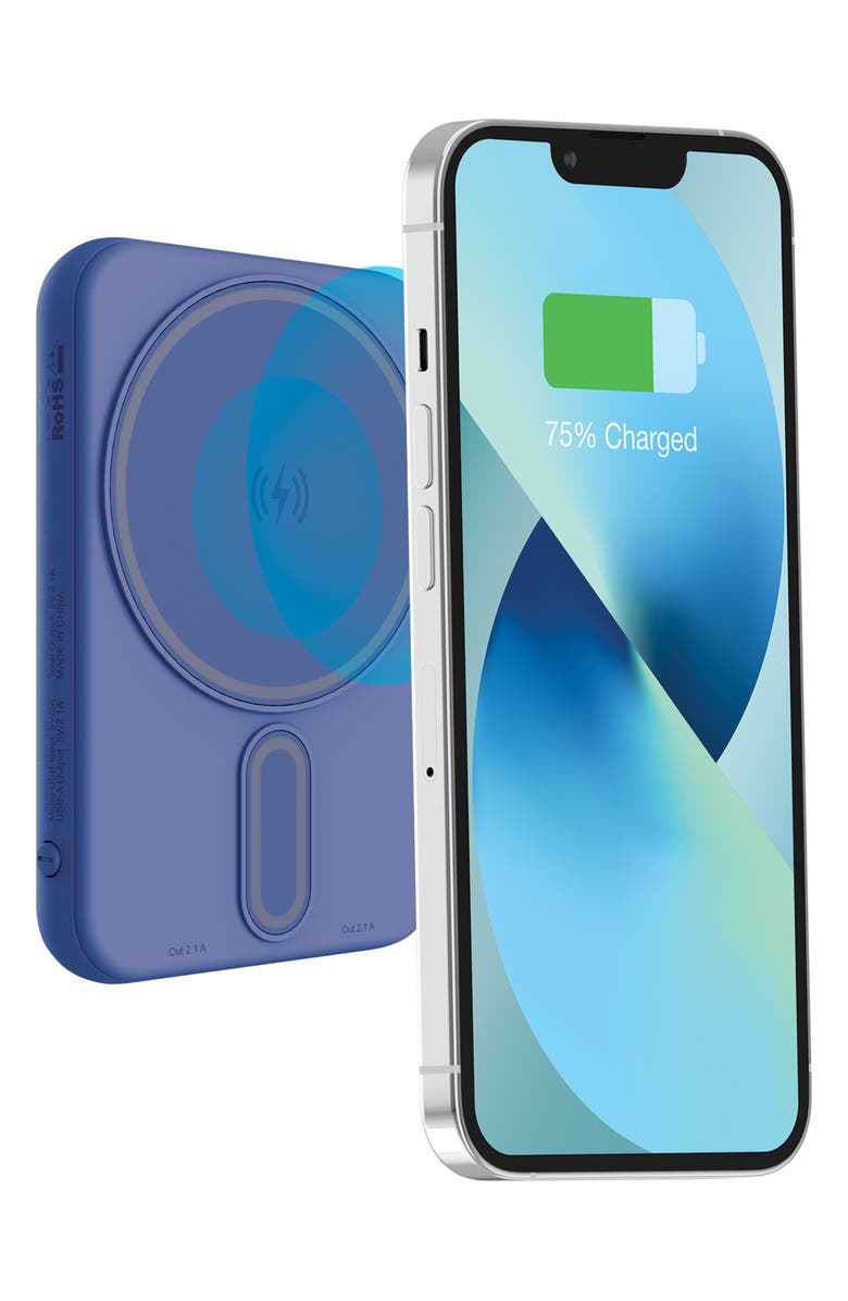 MERKURY 5000mAh MagSafe<sup>®</sup> Power Bank, Main, color, Denim