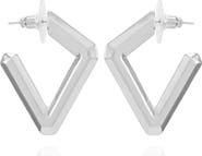 Vince Camuto Diamond Shape Hoop Earrings