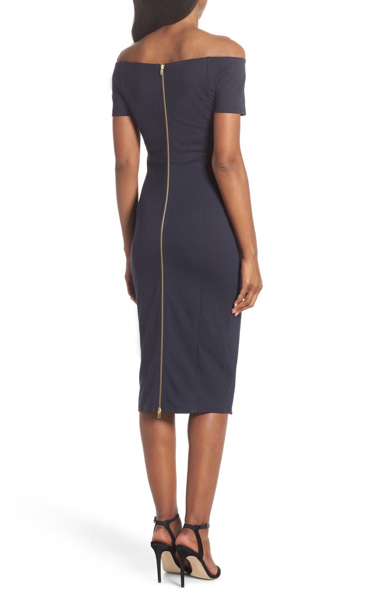 Felicity & Coco Off the Shoulder Sheath Dress, Alternate, color,