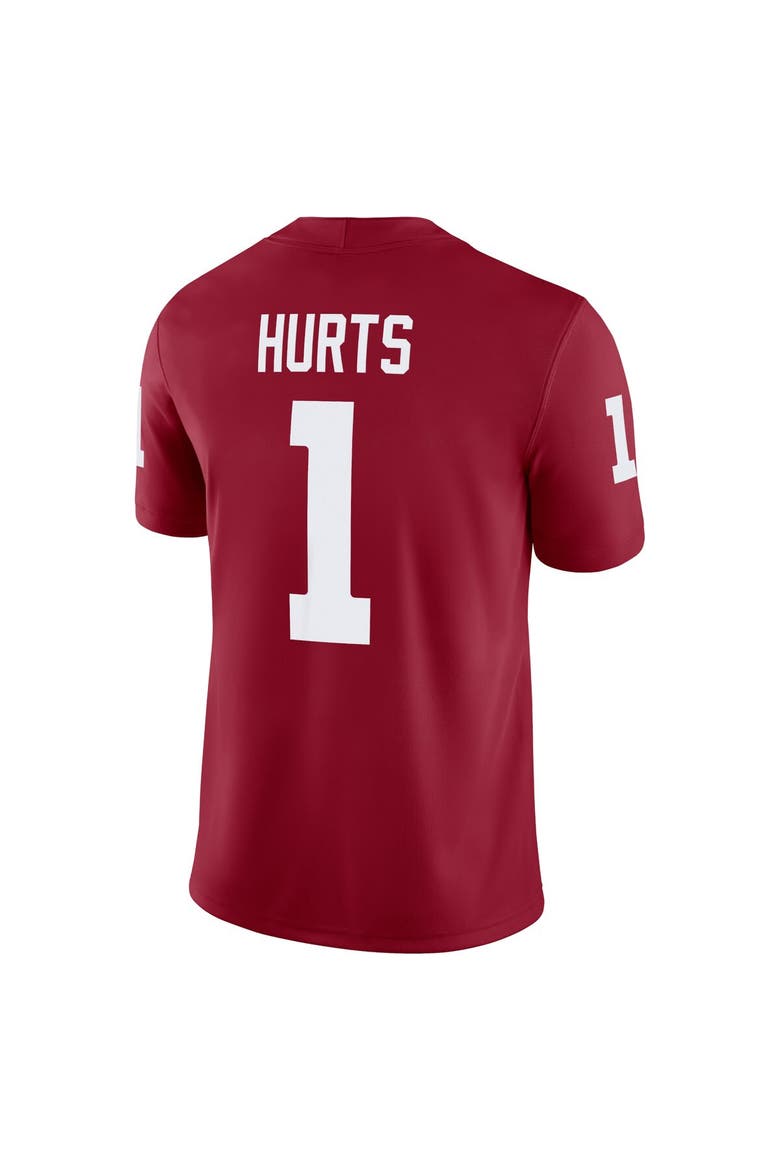 Men's Jordan Brand Jalen Hurts Crimson Oklahoma Sooners Alumni Player Game Jersey, Alternate, color, Crimson